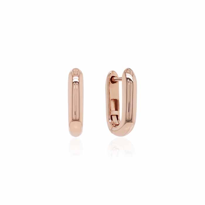 Marmara Sterling ruusukullatut korvarenkaat - Hopeakorut - KR825G - 2