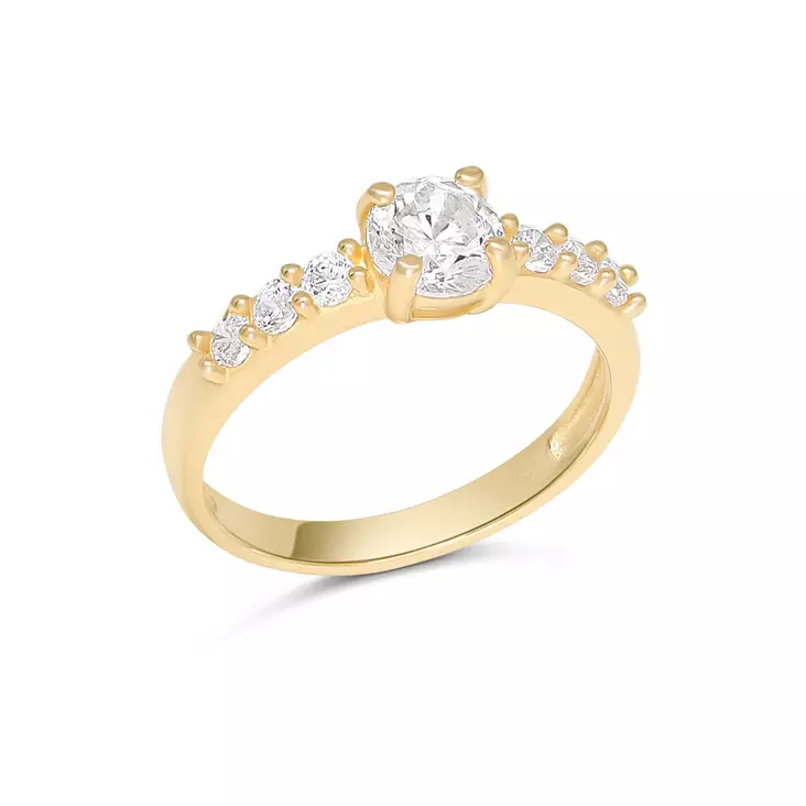 Hopeinen kastesormus SBR-8133ZG - Hopeakorut - SBR-8133ZG - 1