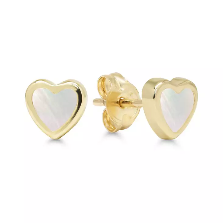 Korutuote Kultakorvakorut Sydän Helmiäinen GE-2445-5H - Kultakorut - GE-2445-5H - 1