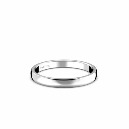 Festive Firenze Light kihlasormus 2,5 mm valkokulta - Valkokultasormukset - TFL25-13-VK - 2