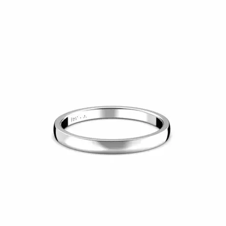 Festive Firenze Light kihlasormus 2 mm valkokulta - Valkokultasormukset - TFL20-13-VK - 2