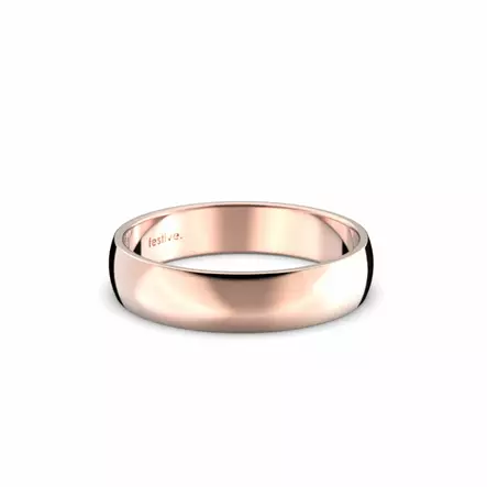 Festive Firenze Light kihlasormus 4,5 mm punakulta - Punakultasormukset - TFL45-13-PK - 2