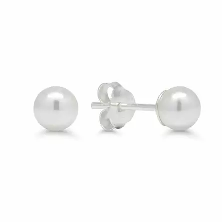 Korutuote Hopeakorvakorut Synteettinen Helmi SYP-5mm-valk - Hopeakorut - SYP-5MM-VALK - 1