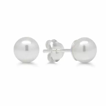 Korutuote Hopeakorvakorut Synteettinen Helmi SYP-6mm-valk - Hopeakorut - SYP-6mm-valk - 1