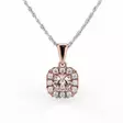 Festive Josefiina timanttiriipus 0,12 ct punakulta 14K - Timanttikorut - 14-632-042M-PK - 1