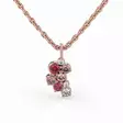 Festive Nelly Pink timanttiriipus 0,02 ct punakulta 14K - Timanttikorut - 14-630-022P-PK - 1
