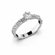 Festive Routa Ikirakka timanttisormus valkokulta 0,23 ct - Solitaire sormukset - 628-023-VK - 1