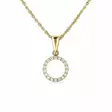 Festive Saturnus timanttiriipus 0,09 ct keltakulta 14K - Timanttikorut - 14-620-009R-KK - 1