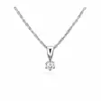 Festive Timanttiriipus Classic 0,10 ct Valkokulta 14K - Timanttikorut - 14-129-010R-VK - 1