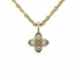 Festive Timanttiriipus Lotus 0,06 ct Keltakulta 14K - Timanttikorut - 14-591-006R-KK - 1