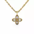 Festive Timanttiriipus Lotus 0,12 ct Keltakulta 14K - Timanttikorut - 14-590-012R-KK - 1