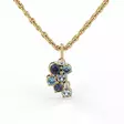Festive Timanttiriipus Nelly Blue 0,02 ct Keltakulta 14K - Timanttikorut - 14-630-022B-KK - 1