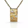 Festive Timanttiriipus Routa 6 mm 0,05 ct Keltakulta 14K - Timanttikorut - 14-623-005R-KK - 1