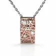 Festive Timanttiriipus Routa 6 mm 0,05 ct Punakulta 14K - Timanttikorut - 14-623-005R-PK - 1