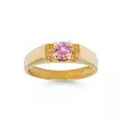 Kultainen kastesormus 6003pink - Kultakorut - 6003pink - 1