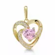 Kultainen sydänriipus K-P81848Zpink - Kultakorut - K-P81848Zpink - 1