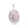 Medaljonki Hopea Ovaali Pinkki Emalointi WP-38558pink - Hopeakorut - WP-38558pink - 1