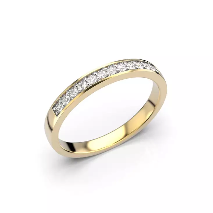 Festive Ariel timanttisormus 0,12 ct - Rivitimanttisormukset - 405-012-KK - 1