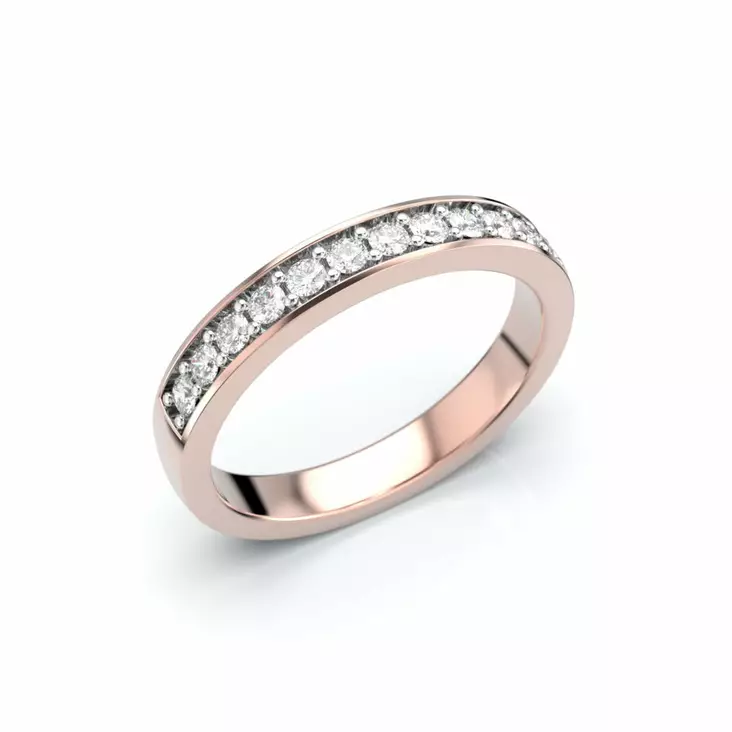 Festive Ariel timanttisormus 0,24 ct - Rivitimanttisormukset - 402-024-PK - 1