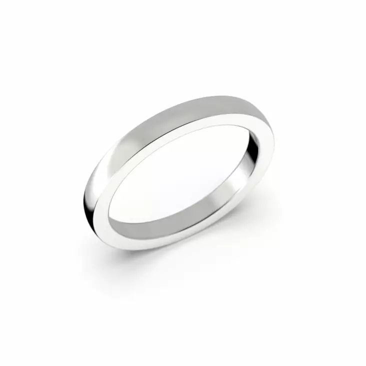 Festive Firenze Heavy kihlasormus 2,5 mm valkokulta - Valkokultasormukset - TFL25-20-VK - 1