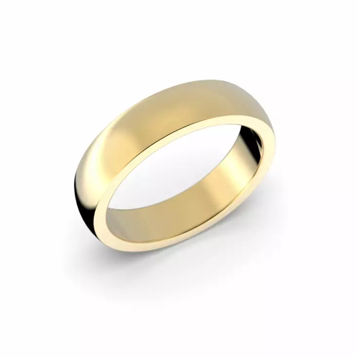 Festive Firenze Heavy kihlasormus 5 mm keltakulta - Keltakultasormukset - TFL50-20-KK - 1