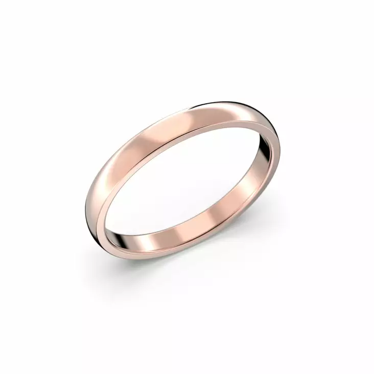 Festive Firenze Light kihlasormus 2,5 mm punakulta - Punakultasormukset - TFL25-13-PK - 1