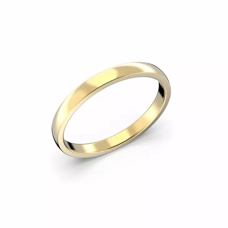 Festive Firenze Light kihlasormus 2 mm keltakulta - Keltakultasormukset - TFL20-13-KK - 1