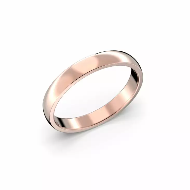 Festive Firenze Light kihlasormus 3 mm punakulta - Punakultasormukset - TFL30-13-PK - 1