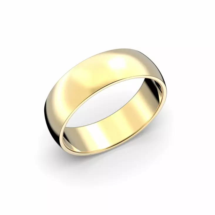 Festive Firenze Light kihlasormus 6 mm keltakulta - Keltakultasormukset - TFL60-13-KK - 1