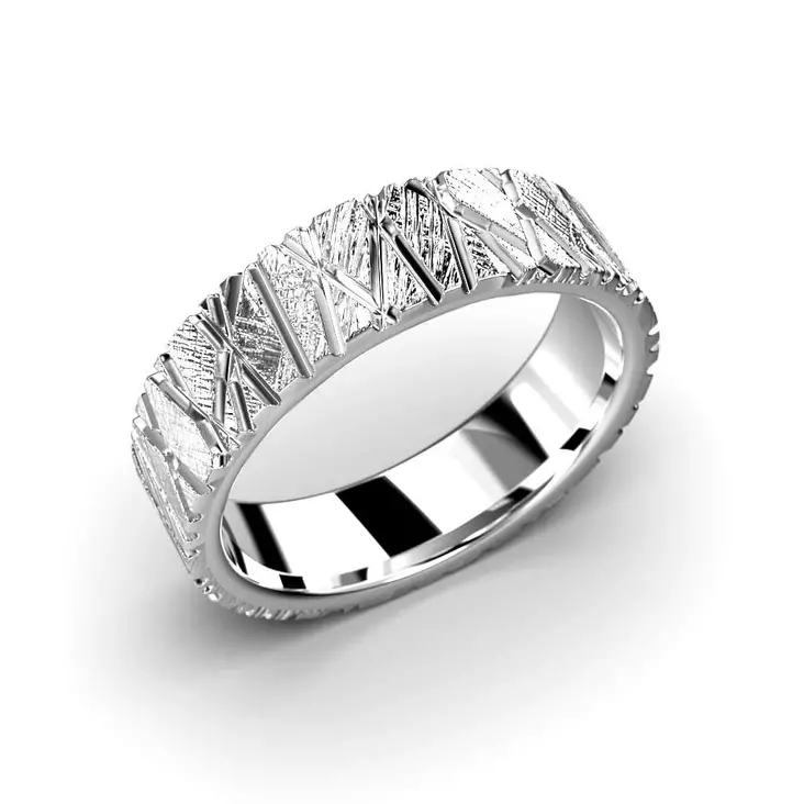 Festive Rautapuu kihlasormus 5,5 mm valkokulta - Valkokultasormukset - 521-000-VK - 1