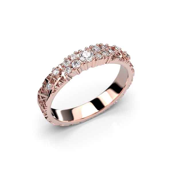 Festive Routa Rakka Kaita timanttisormus punakulta 0,23 ct - Muut timanttisormukset - 665-023-PK - 1