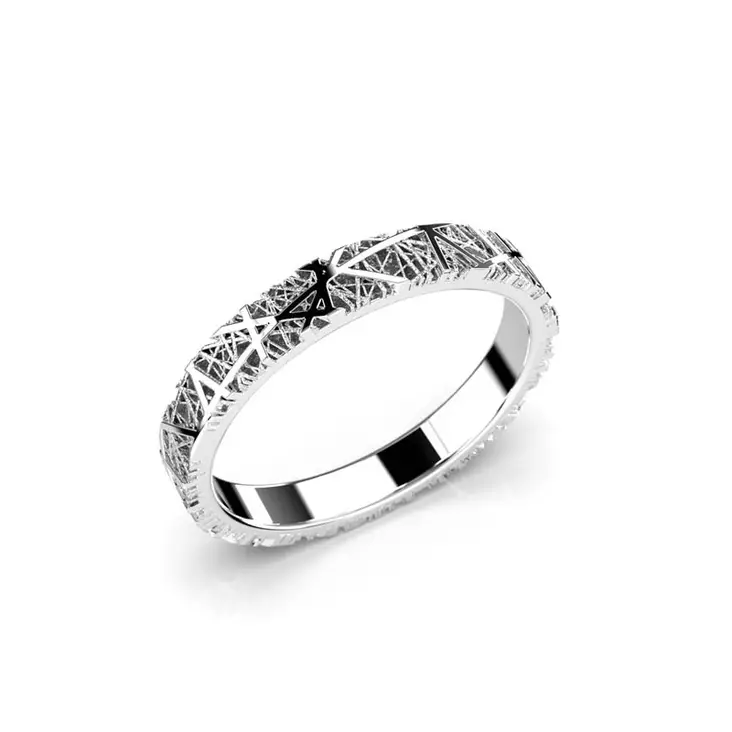 Festive Routa sormus 3 mm valkokulta - Valkokultasormukset - 614-000-VK - 1