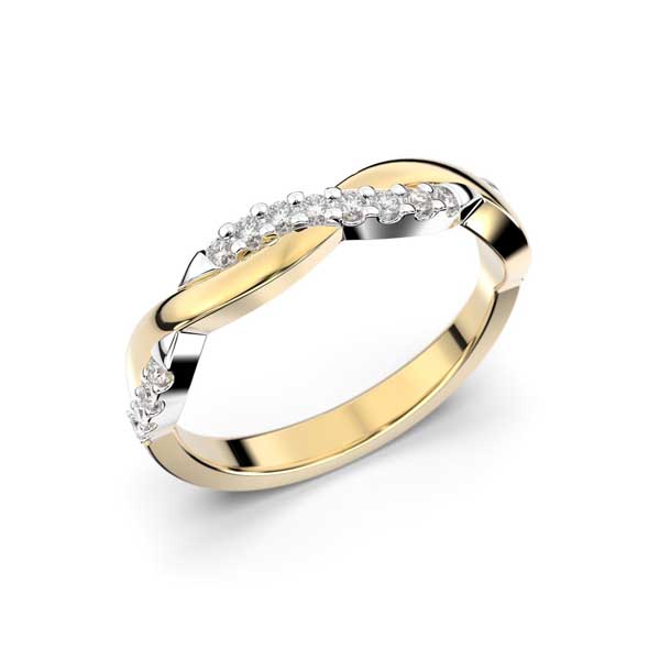 Festive Tiana timanttisormus 0,16 ct - Rivitimanttisormukset - 568-016-KK - 1