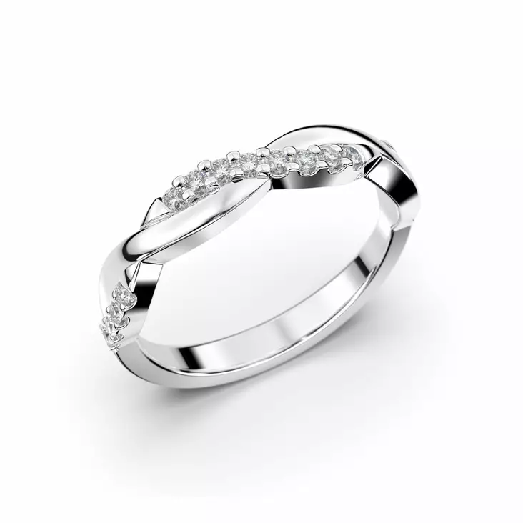 Festive Tiana timanttisormus 0,16 ct - Rivitimanttisormukset - 568-016-VK - 1