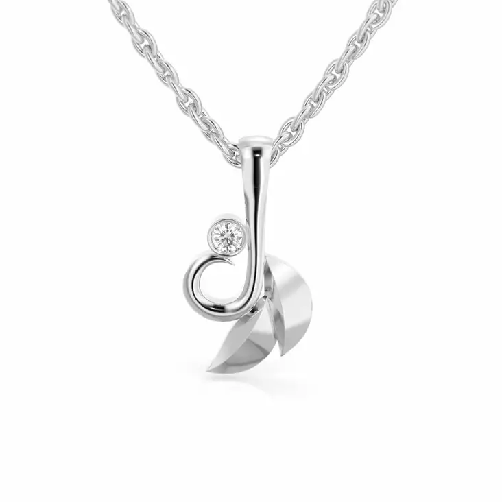 Festive Timanttiriipus Garden 0,03 ct Valkokulta 14K - Timanttikorut - 14-546-003R-VK - 1