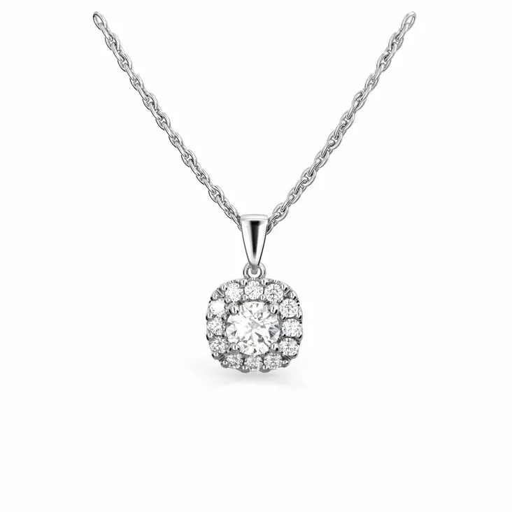 Festive Timanttiriipus Janette 0,30 ct Valkokulta 14K - Timanttikorut - 14-567-030R-VK - 1