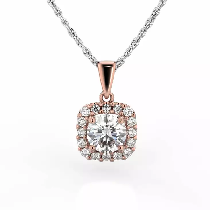 Festive Timanttiriipus Jemina 0,66 ct Punakulta 14K - Timanttikorut - 14-633-066-PK - 1