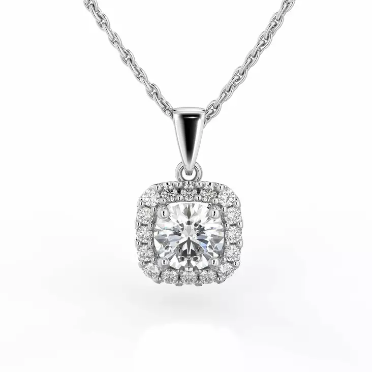 Festive Timanttiriipus Jemina 0,66 ct Valkokulta 14K - Timanttikorut - 14-633-066-VK - 1