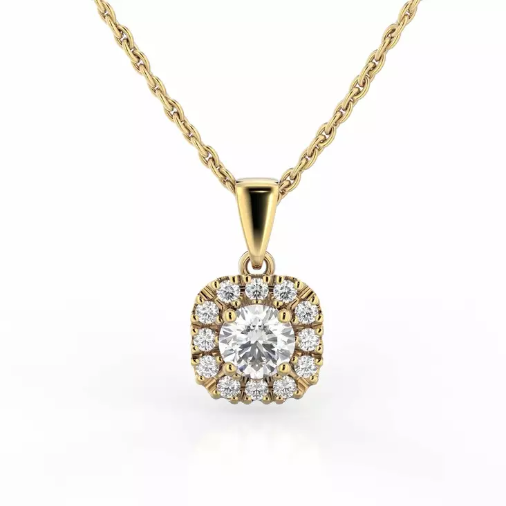 Festive Timanttiriipus Josefiina 0,42 ct Keltakulta 14K - Timanttikorut - 14-632-042-KK - 1