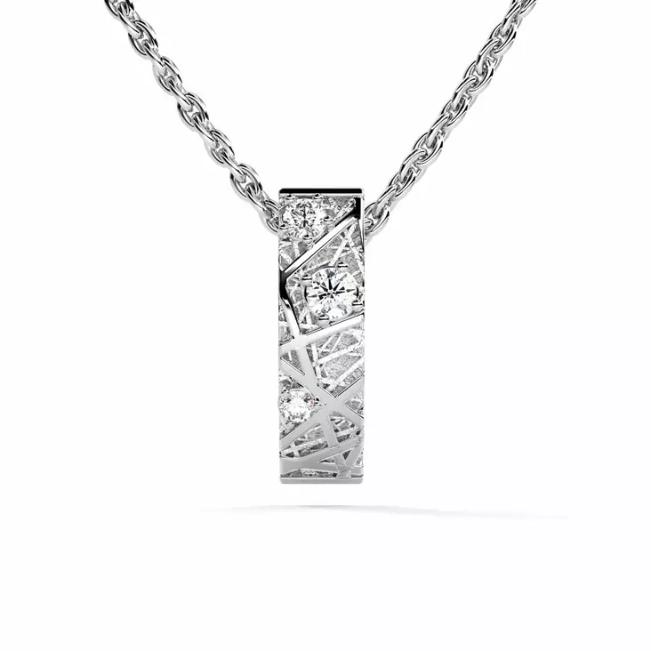 Festive Timanttiriipus Routa 3 mm 0,04 ct Valkokulta 14K - Timanttikorut - 14-626-004R-VK - 1