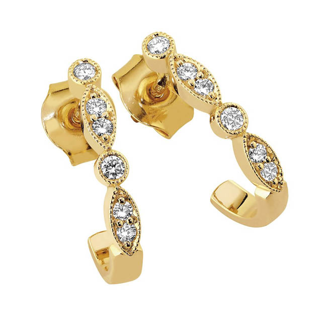 Sandberg Suvituuli Timanttikorvakorut M-214k 0,14 ct - Timanttikorut - M-214K - 1