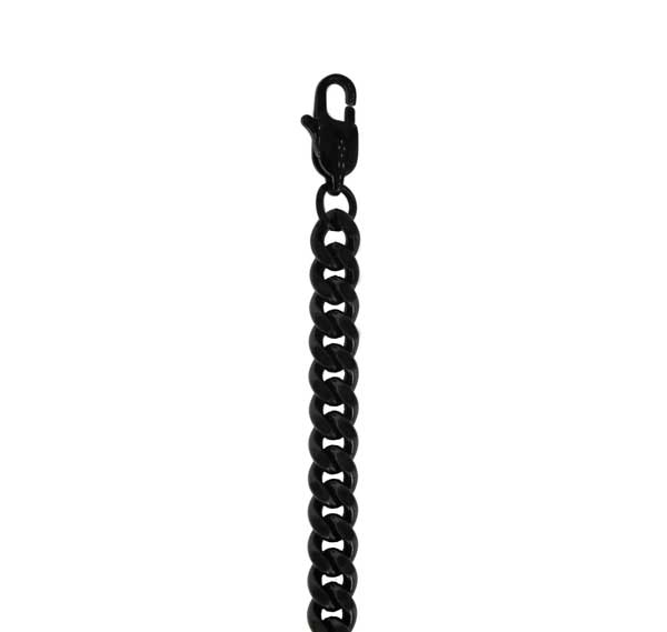 Miesten panssariranneketju, musta, 6 mm - Teräskorut - HMT6-18BL - 1