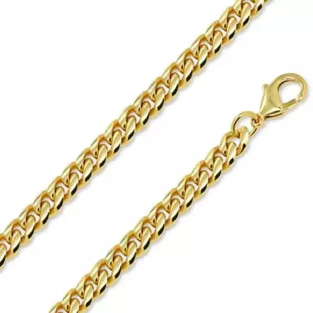 Ace of Spades kullattu teräskaulaketju panssari 8mm - Teräskorut - SSN-8405-8GP-45cm - 1