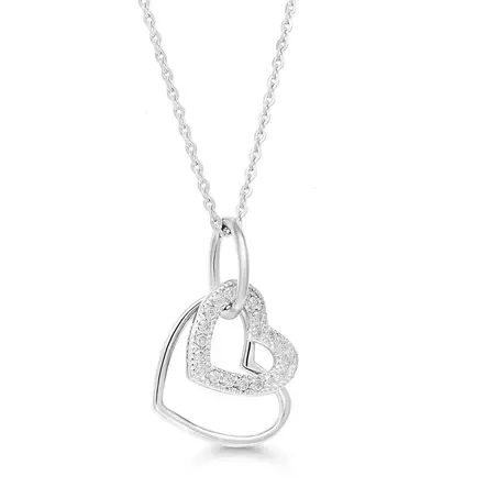 Beat of Love hopeinen sydänriipus BOL-N0170Z - Hopeakorut - BOL-N0170Z-40-45cm - 1
