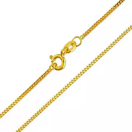 Kullattu panssariketju, hopea, 2,45 mm - Hopeakorut - CP70-GP-38cm - 1