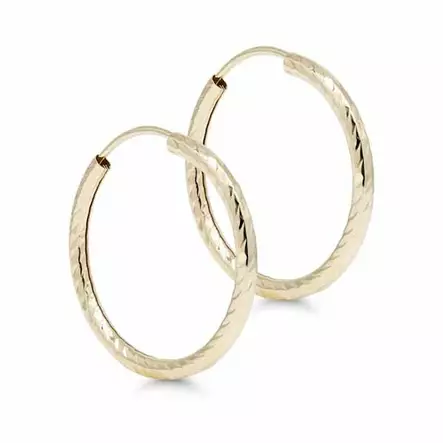 Kultaiset korvarenkaat RI-600-1,5x18mm - Kultakorut - RI-600-1,5x18mm - 1