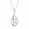 Beat of Love Lehti Zirkonia Riipus BOL-N2435Z/40-45cm - Hopeakorut - BOL-N2435Z-40-45cm - 1
