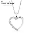 Beat of Love hopeinen sydänriipus BOL-N0278Z - Hopeakorut - BOL-N0278Z-40-45cm - 1