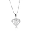 Beat of Love hopeinen sydänriipus BOL-N5040Z/40-45cm - Hopeakorut - BOL-N5040Z-40-45cm - 1