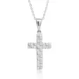Hopeinen risti zirkoneilla BOL-N1772Z - Hopeakorut - BOL-N1772Z40-45cm - 1
